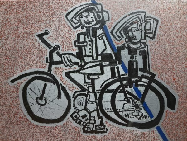 Brother, sister & the new Bicycle
