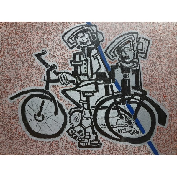 Brother, sister & the new Bicycle